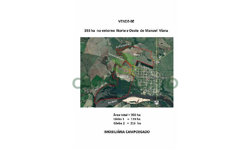 355 hectares em Manoel Viana